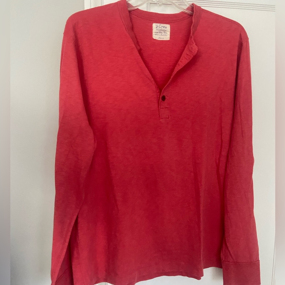 Mens H&M long sleeve salmon color